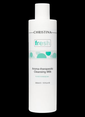 Christina Ароматерапевтическое очищающее молочко для жирной кожи Fresh Aroma Therapeutic Cleansing Milk for oily skin, 300 мл