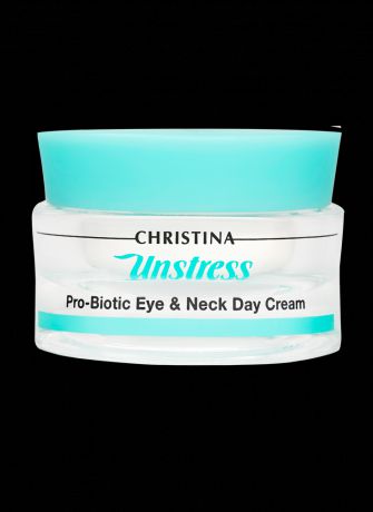 Christina Дневной крем пробиотического действия для кожи вокруг глаз и шеи SPF 8 Unstress Probiotic Day Cream Eye & Neck, 30 мл