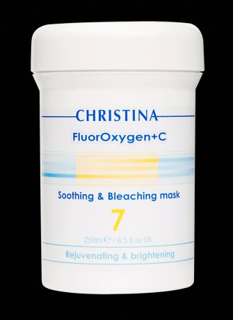 Christina Успокаивающая и отбеливающая маска FluorOxygen+C Soothing and Bleaching Mask (шаг 7), 250 мл