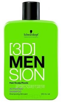 Schwarzkopf Professional Шампунь для активации роста волос 3D Men, 1000 мл