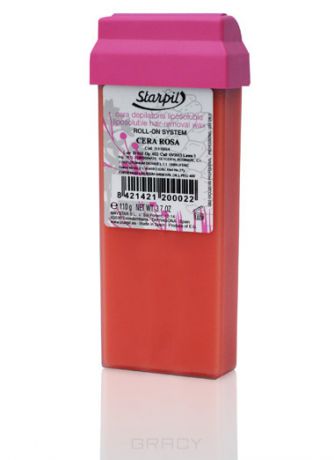 Starpil Воск в картридже Розовый для средних и жестких волос Cera Rosa, 110 гр