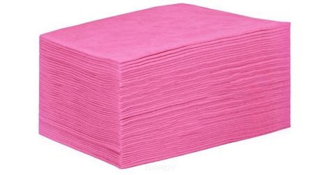 Igrobeauty Простыня 90 х 200 см, 18 г./м2 материал SMS, 50 шт (4 цвета), Розовый, 50 шт