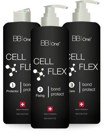 BB One Набор CellFlex Защита связей в волосах при химических воздействиях, реконструкция Шаг 1 + Шаг 2 + Шаг 3, 500/500/250 мл