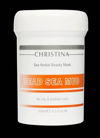 Christina Маска красоты на основе морских трав для жирной и проблемной кожи «Грязь Мертвого моря» Sea Herbal Beauty Dead Sea Mud Mask, 250 мл