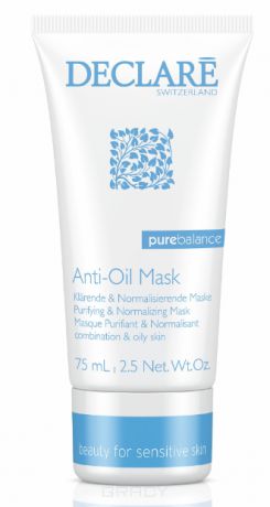 Declare Маска антисептическая Pure Balance Anti-Oil Mask