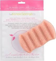 The Konjac Sponge Co Спонж для мытья тела 6 Wave Body Pink Clay с розовой глиной