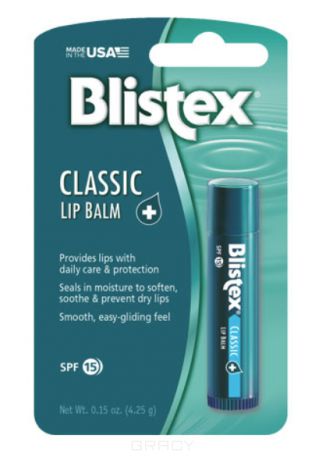 Blistex Бальзам для губ лечебный Medicated Lip Balm, SPF 15