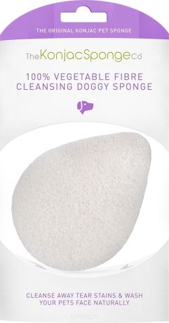 The Konjac Sponge Co Спонж для мытья тела Doggy Tear Drop Sponge (без добавок)