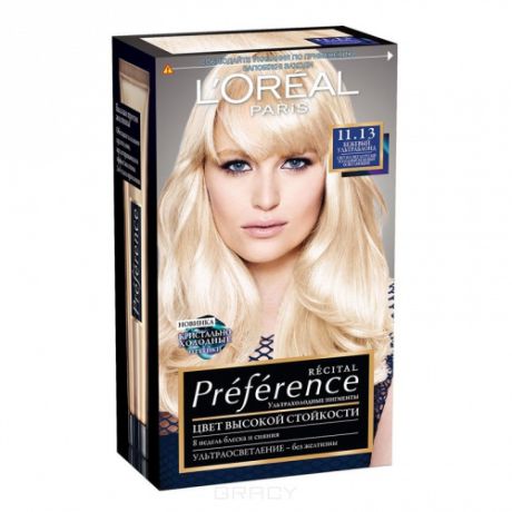 L'Oreal Краска для волос Preference (27 оттенков), 270 мл, 9 Голливуд очень светло-русый, 270 мл