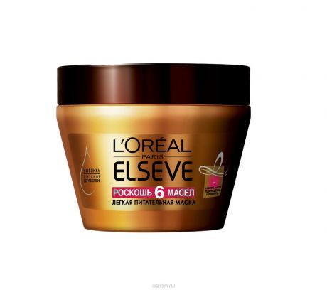 L'Oreal Маска Elseve Роскошь питания 6 масел, 300 мл