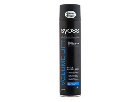 Syoss Лак для волос Объем экстрасильной фиксации Salon Control-System Voliume Lift, 75 мл