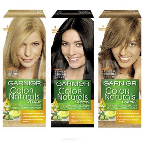 Garnier Краска для волос Color Naturals (30 оттенков), 110 мл, 6.34 Карамель , 110 мл