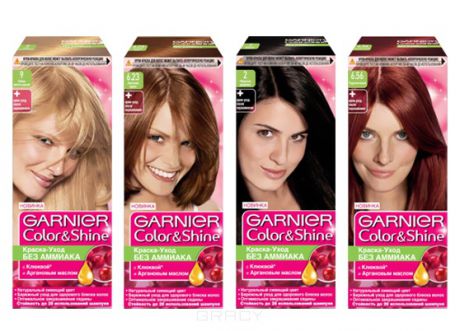 Garnier Краска для волос Color & Shine (13 оттенков), 110 мл, 3.6 Чёрная вишня , 110 мл