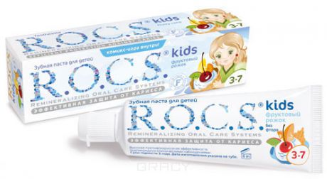 ROCS Зубная паста Фруктовый рожок для детей (без фтора), 45 г