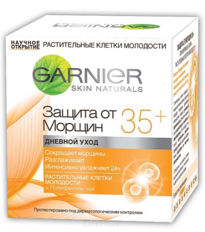 Garnier Крем дневной Skin Naturals Защита от морщин 35+ Антивозрастной, 50 мл