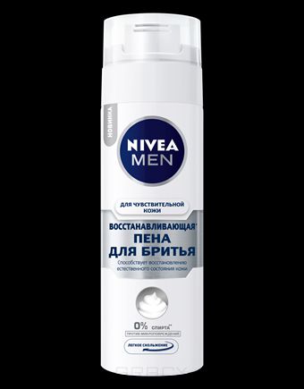 Nivea Пена для бритья Восстанавливающая для чувствительной кожи, 200 мл