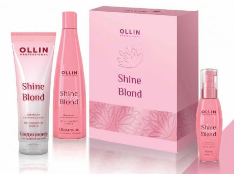 OLLIN Professional Набор для светлых и блондированных волос (шампунь 300мл + кондиционер 250мл + масло 50мл)