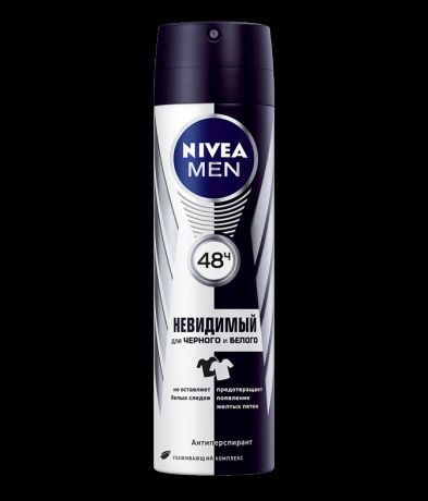 Nivea Дезодорант-спрей Невидимая защита для черного и белого, 150 мл