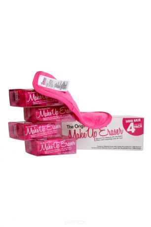 MakeUp Eraser Мини-салфетка для снятия макияжа розовая, 4 шт