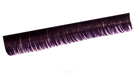 Planet Nails Ресницы на полосках фиолетовые соболь 10 пол. (5 видов), Ресницы на полосках фиолетовые соболь 10 пол. (5 видов), 1 шт, 15 мм