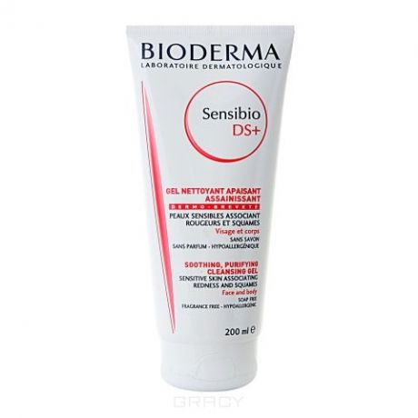 Bioderma DS+ очищающий гель Биодерма Сенсибио, 200 мл