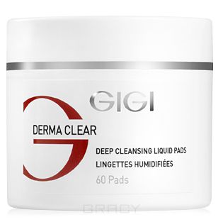GiGi Диски ватные очищающие Derma Clear Deep Cleansing Liquid Pad, 100 мл