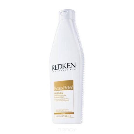Redken Очищающий шампунь для жирной кожи головы Scalp Relief Oil Detox, 300 мл