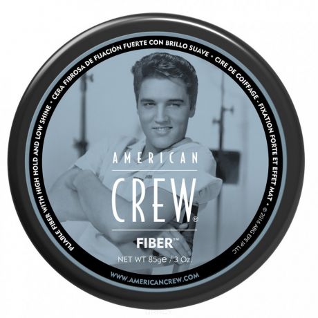 American Crew Паста высокой фиксации с низким уровнем блеска, подходит для укладки усов King Fiber Gel, 85 г