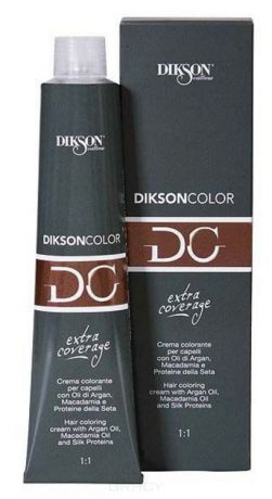 Dikson Стойкая парфюмированная крем-краска для волос Extra Coverage, 120 мл (8 оттенков), 121-05 5,00 Dikson extra coverage 5N/E светло-каштановый, 120 мл