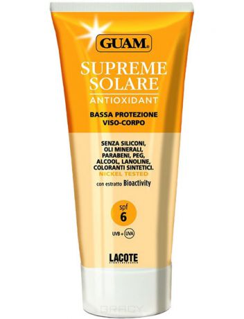 Guam Солнцезащитный крем для лица и тела Solare, 150 мл, 150 мл, SPF 6. 0759