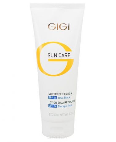 GiGi Крем-лосьон увлажняющий защитный для тела SPF34 Sun Care Care Body, 250 мл