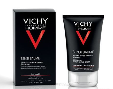 Vichy Смягчающий бальзам после бритья Homme Sensi-Baume Mineral Ca, 75 мл