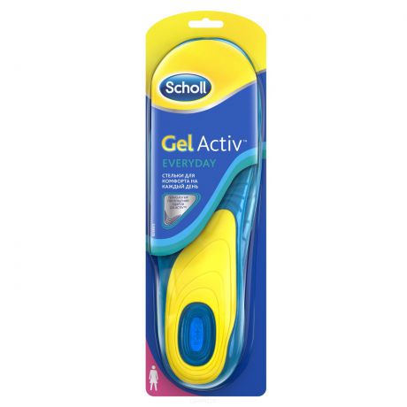 Scholl Стельки для комфорта на каждый день для женщин GelActive Everyday