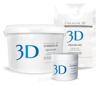 Collagene 3D Альгинатная маска для лица и тела Aqua Balance с гиалуроновой кислотой, 30 г