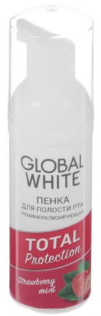 Global White Пенка реминерализирующая для полости рта Global White, 50 мл