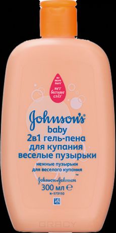 Johnson's Baby Гель-пена для купания 2 в 1 "Веселые пузырьки", 300 мл