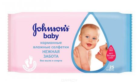 Johnson's Baby Влажные салфетки "Нежная забота"