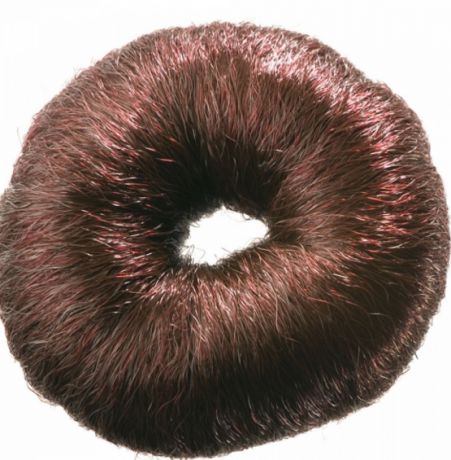 Dewal Валик для прически искусственный волос d8 см (3 цвета), 1 шт, коричневый