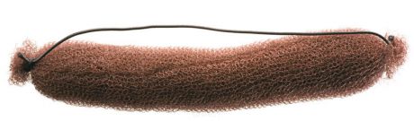 Dewal Валик для прически сетка с резинкой 21 см (3 цвета), 1 шт, коричневый