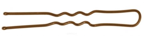 Dewal Шпильки коричневые волна на блистере, 60 шт, 60 мм