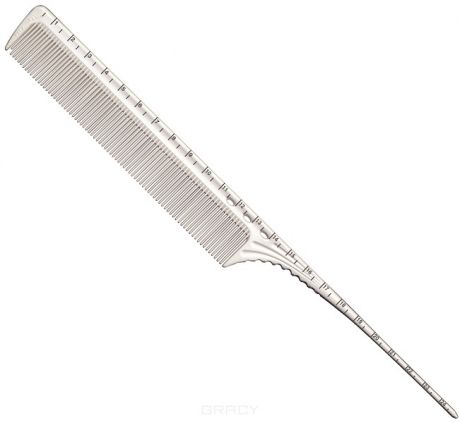 Y.S. Park Расчёска-хвостик с линейкой супердлинная YS-G06 white