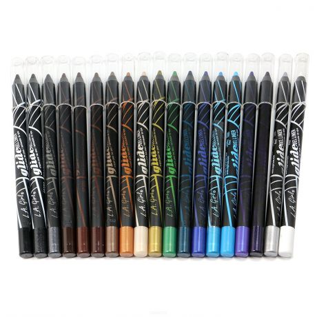 L.A. Girl Подводка-карандаш, гелевая Gel Glide Eyeliner Pencil, 1,2 гр (16 оттенков), Very Black , 1,2 гр