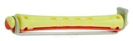 Sibel Бигуди для химической завивки желто-красные длинные 8,5 мм, 12 шт/уп