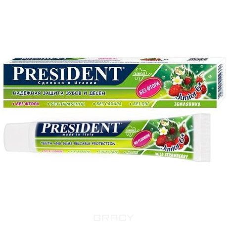 President Паста зубная детская Junior 6+, 50 мл