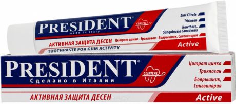 President Паста зубная Active, 50 мл