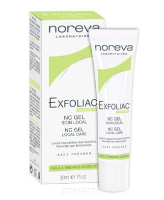 Noreva NC-Гель локальный уход с Ниацинамидом Exfoliac, 30 мл