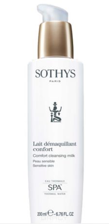 Sothys Очищающее молочко для чувствительной кожи с экстрактом хлопка и термальной водой, 500 мл