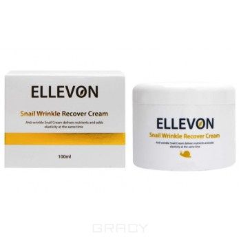 Ellevon Крем для лица антивозрастной с экстрактом улитки Snail Cream, 100 мл