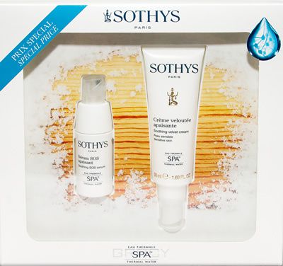 Sothys Набор для чувствительной кожи Sensitive Skins Duo Promotion: Успокаивающий крем, 50 мл + Успокаивающая SOS-сыворотка, 20 мл