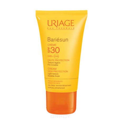 Uriage Солнцезащитный водостойкий крем SPF30 Bariesun, 50 мл